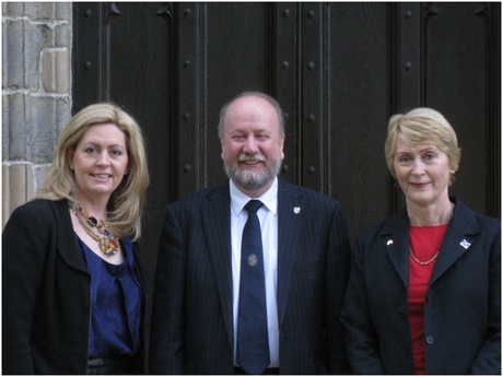 The Lord Mayor of Perth, Lisa Scaffidi, Professor Albert Rodger and Kerry Sanderson, Agent General for Western Australia