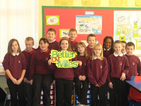 Children from Muirfield Primary School