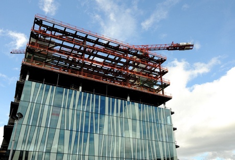 Library topping out