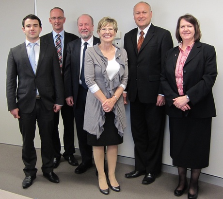 Professor Albert Rodger, Lyn Beazley, Chief Scientist of Western Australia, Neil Thompson, Tim Wellington and Mike Dickson - Senior Policy Advisors to Mr Bill Marmion Minster 