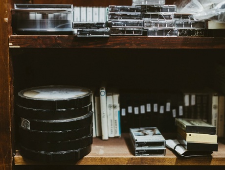 Cassette tapes in Pushkin House