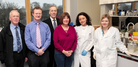 Alistair Sutherland, Dr Russell Petty, Joyce Byrne, John Barclay, Kasia Matula and Dr Gillian Bain 