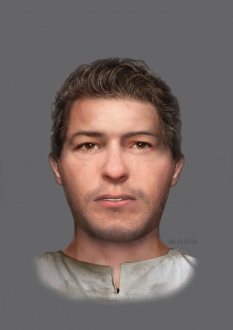 Burial 1 – facial reconstruction of man who may have come from Loch Lomond