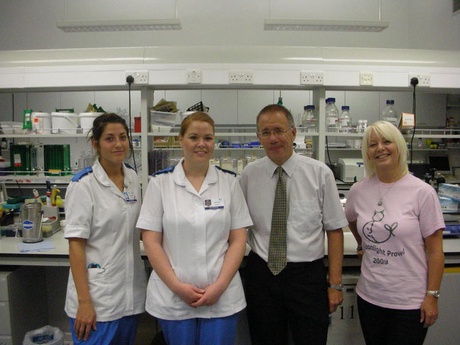 Breast cancer nurses and a Prowl organise with Prof Steve Heys