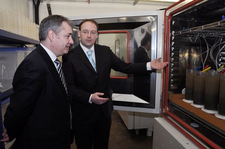 Cabinet Secretary for Rural Affairs and the Environment Richard Lochhead MSP and Dr Martin Solan