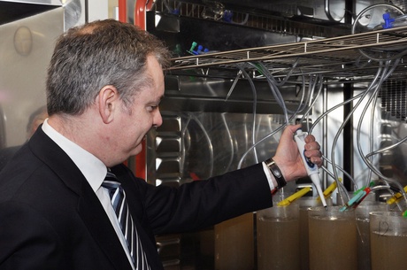 Cabinet Secretary for Rural Affairs and the Environment Richard Lochhead MSP at the official opening of Oceanlab 2