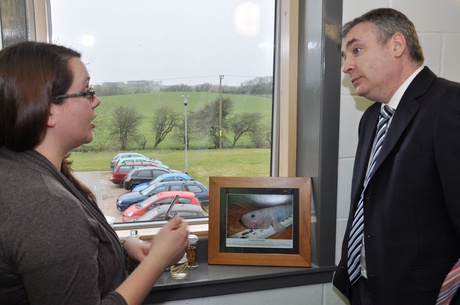 Dr Nikki King and Cabinet Secretary for Rural Affairs and the Environment Richard Lochhead MSP