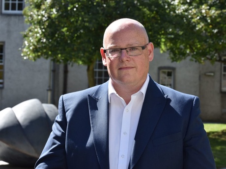 Professor Greg Gordon outside the School of Law