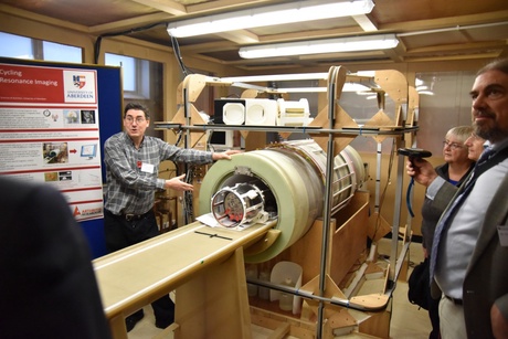 A demonstration of the new Fast Field Cycling MRI technology being developed at the University of Aberdeen