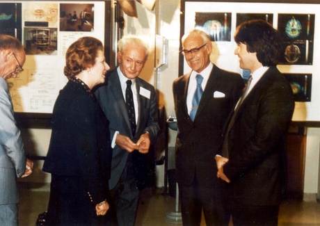 John Mallard with Margaret Thatcher