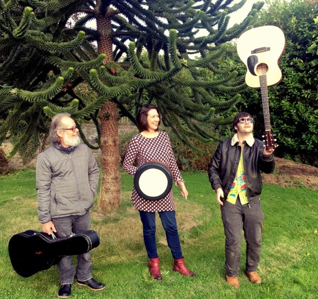 From left: Davy Cattanach,  Claire Hawes and Paddy Buchanan