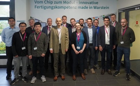 Project team Kick-off meeting photo at Infineon factory in Warstein