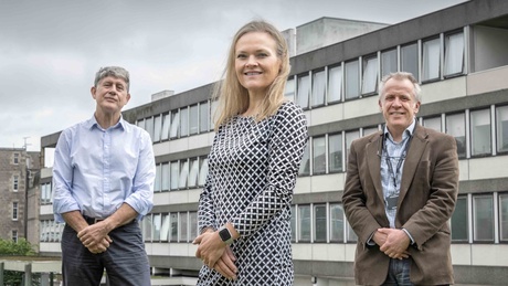 (L-R) Professor Henry Watson, Dr Nikki Mutch, Dr Jamie Cooper