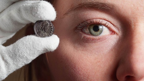 A Roman coin from the Pictish silver hoard