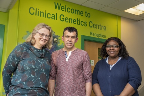 Professor Zosia Miedzybrodzka, Sandy Patience and specialist HD nurse Stella Sihlabela