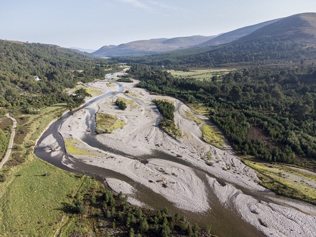 Scotland’s rivers can reach low flow conditions. Photo by Paul Glendell.