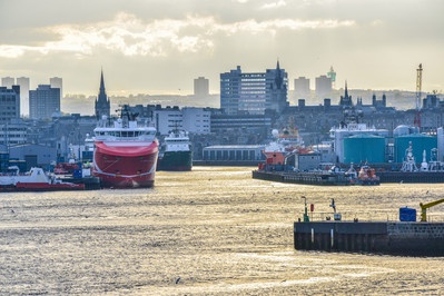 Ships at Aberdeen Harbour