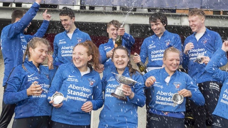 The University of Aberdeen have won the Aberdeen Standard Investment Boat Race