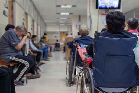 patients waiting in hospital