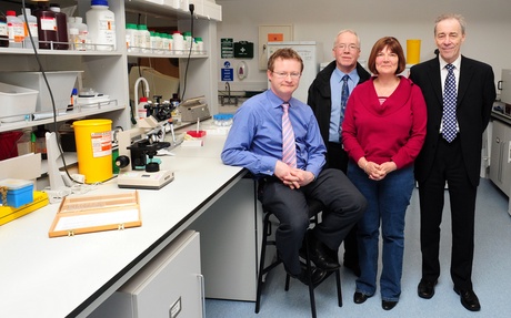 Dr Rusell Petty, Alan Sutherland, Joyce Bryne and John Barclay