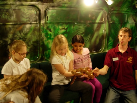 Hanover Street School kids on the Wild Bus