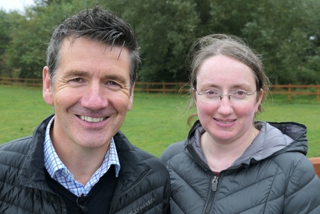 Dr Irwin with BBC Landward presenter Dougie Vipond