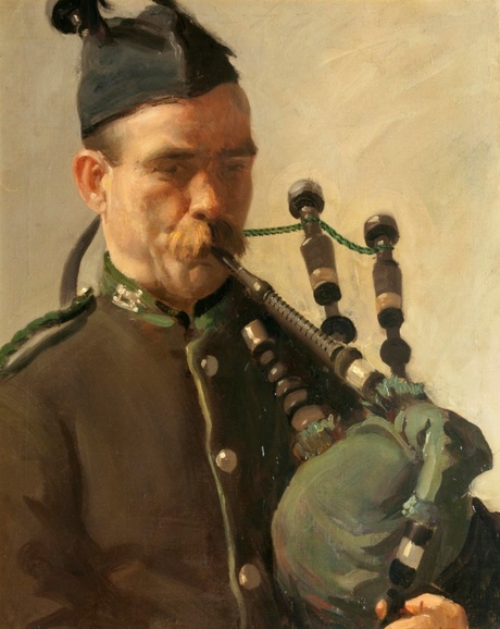 Richard Copeland Weatherby, “Piper George Findlater, V.C.,” (n.d.)  National War Museum, Edinburgh M.1936.272