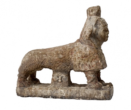 Limestone sphinx from the Ptolemaic period