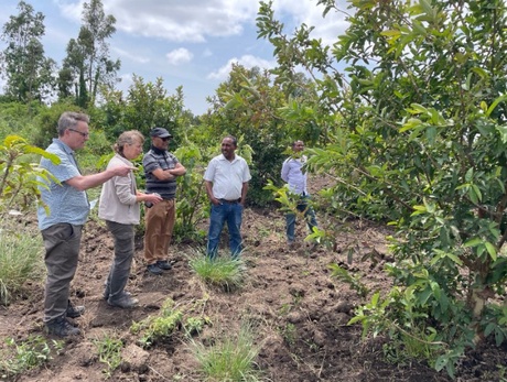 The team at a farmer training centre demonstrating diversified agricultural income streams