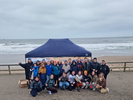 The surf team at the beach