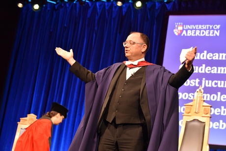 Stuart Muir, Director of Chapel and Ceremonial Music, on stage