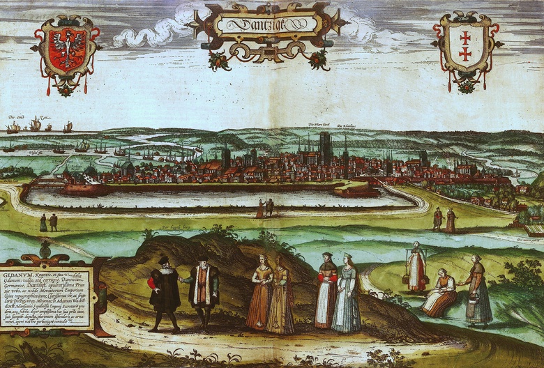 Illustration of the city of Gdańsk