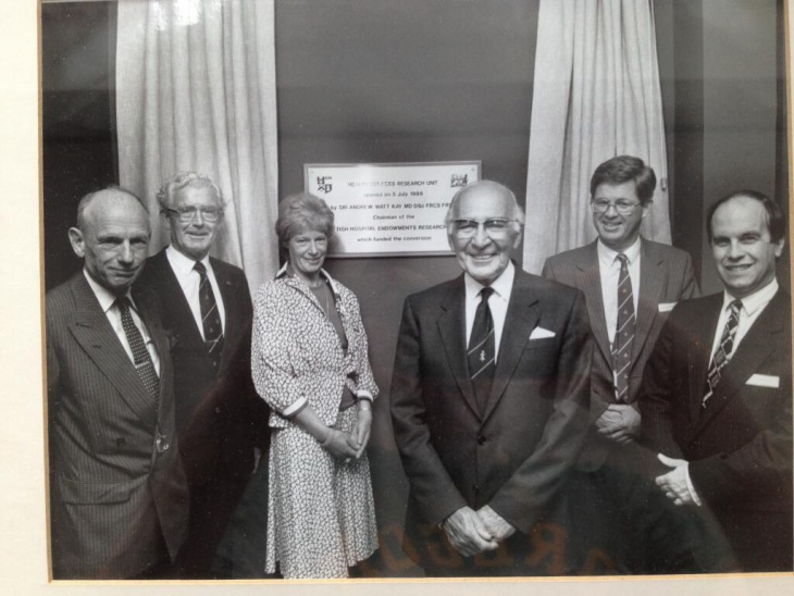 The official opening of the Research Unit in 1988