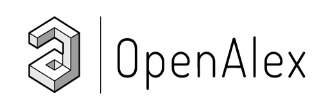 Logo for OpenAlex, on the left is a cubist lower case a then a vertical line, then the words OpenAlex