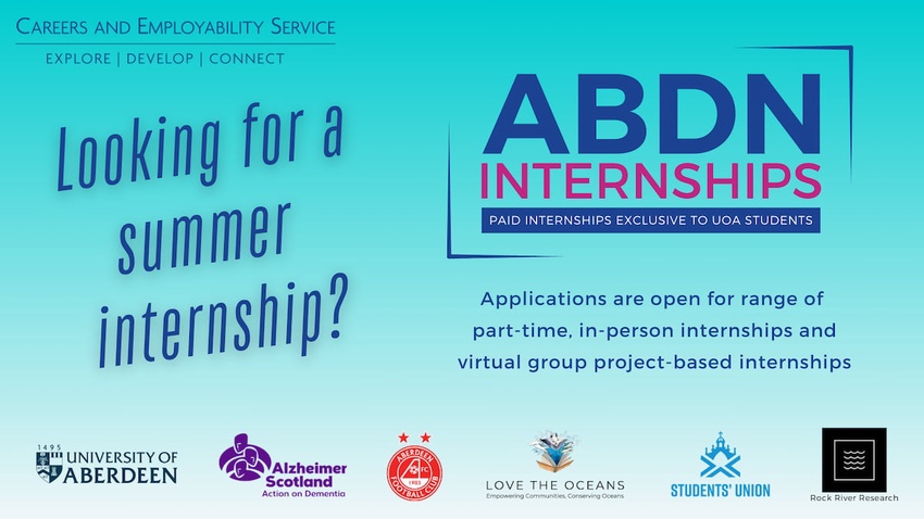 ABDN internships - paid part-time projects for Summer 2025