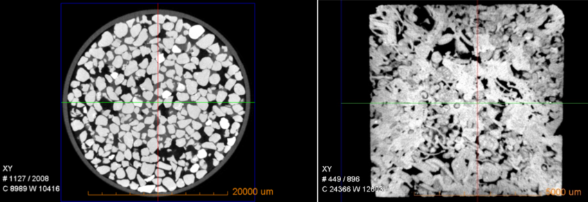 Porous media from geological layers