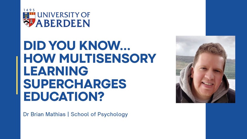 Research Story: Did you know... How Multisensory Learning Supercharges Education?