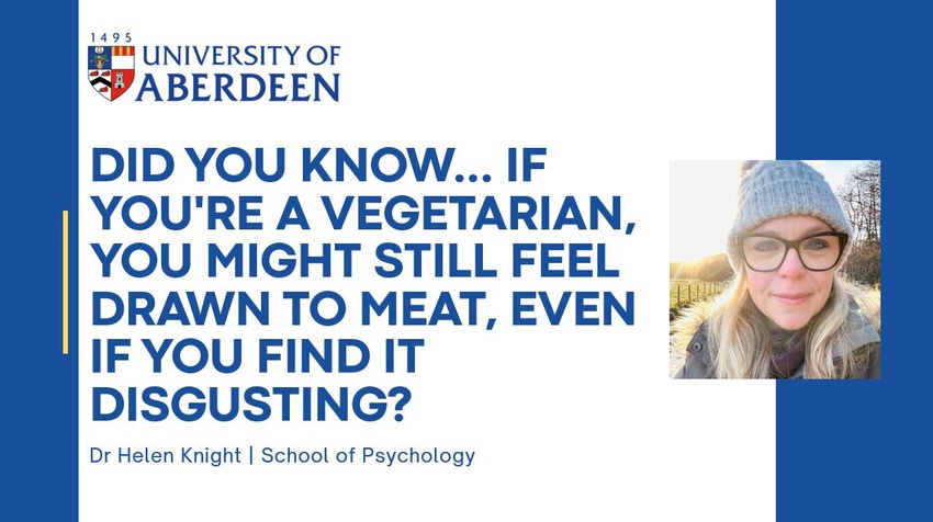 Research Story: Did you know if you're a vegetarian, you might still feel drawn to meat, even if you find it disgusting?