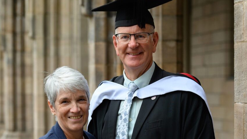 An RAF veteran in his 60s has proven age is just a number after graduating from Aberdeen University