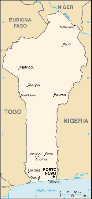 Benin Map