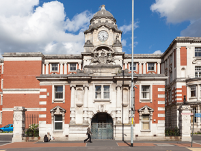 photograph of old hospital building