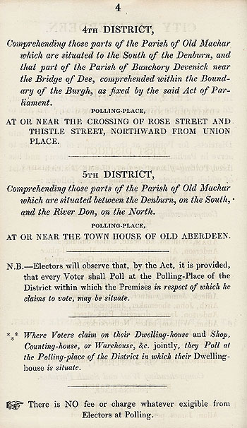 RAD092, An Alphabetical List of the names, Designations, and Places of Residence of the Electors for the City of Aberdeen, 1832