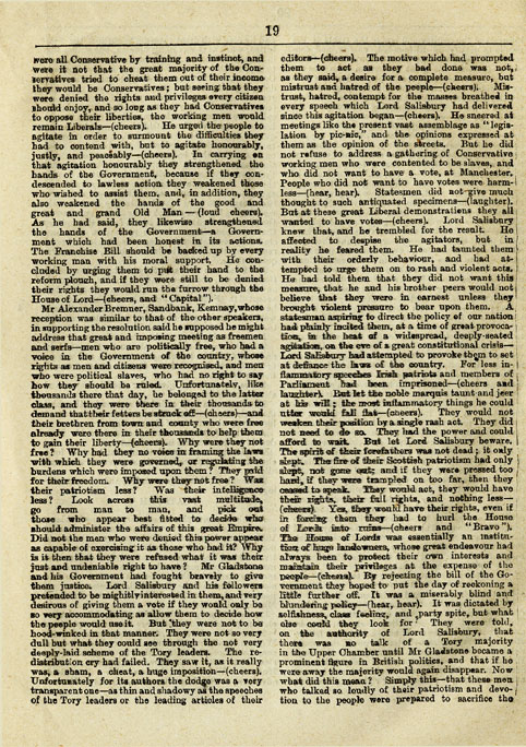 RAD132, The Reform Demonstration in Aberdeen. Description of the Procession and report of speeches at the Great Mass Meeting on the Links