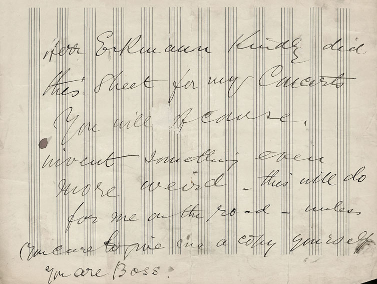 Note from Skinner to Greig re The Valley of Silence