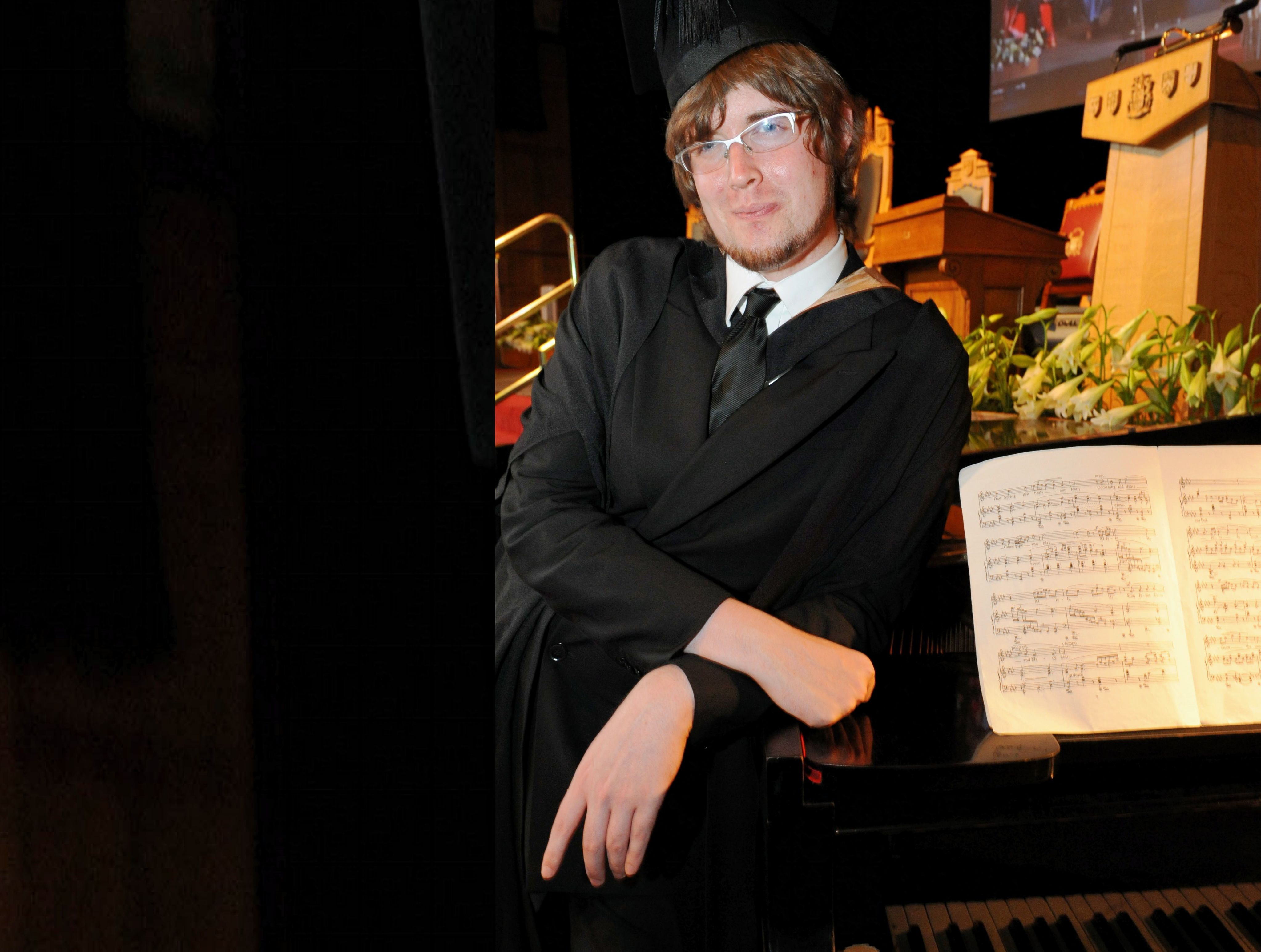 Paul at his graduation ceremony