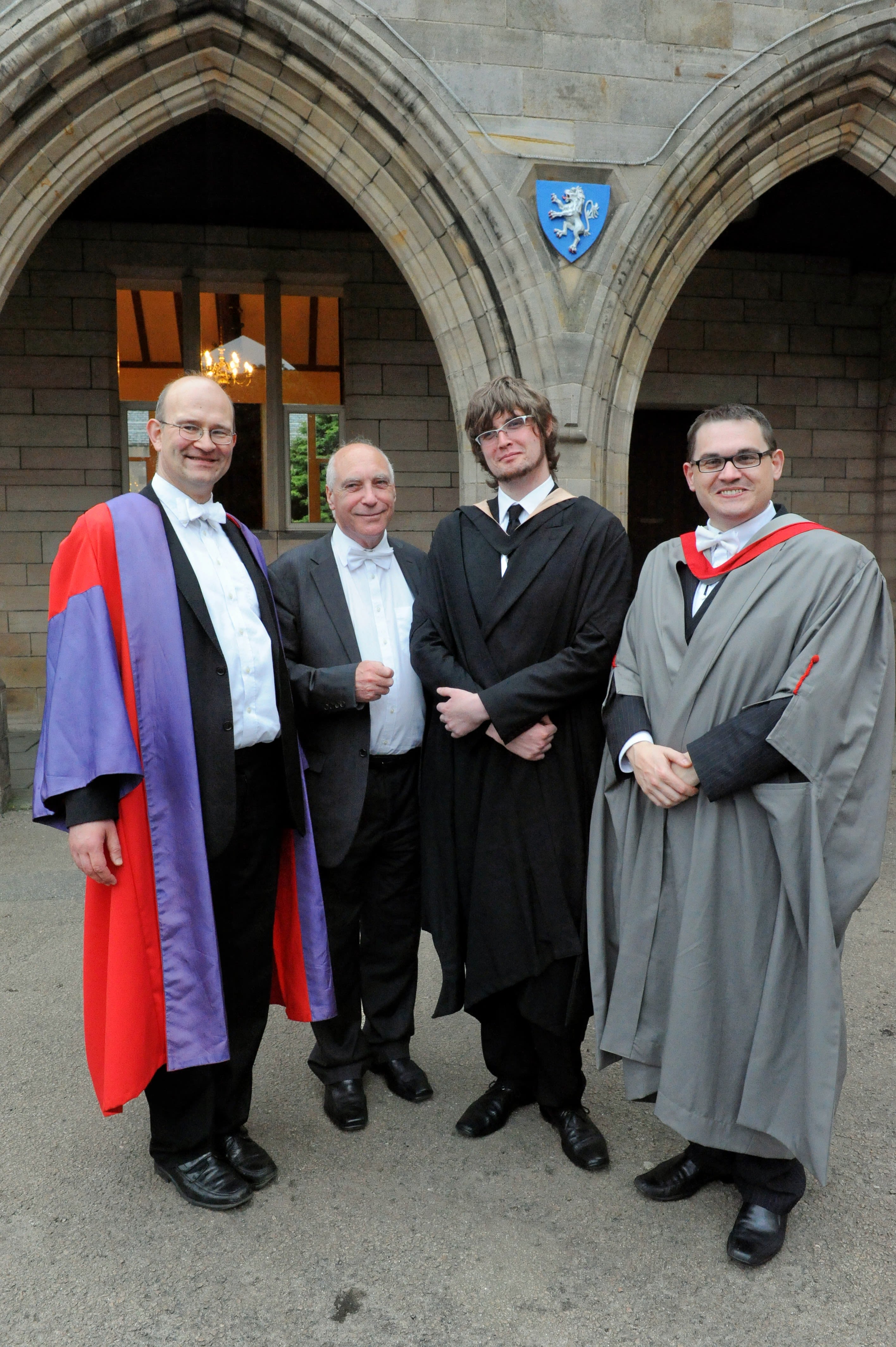 Paul with Dr Roger William (left) and Professor Paul Mealor (right)